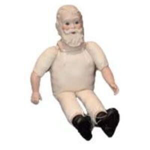VTG Bisque jointed 20” Santa Doll Byron Molds ISSUE